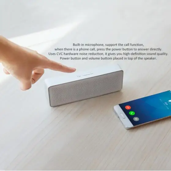 Xiaomi новейший динамик, пенал Xiaomi Bluetooth 4,2, динамик 2 квадратных стерео, портативный, высокое качество звука