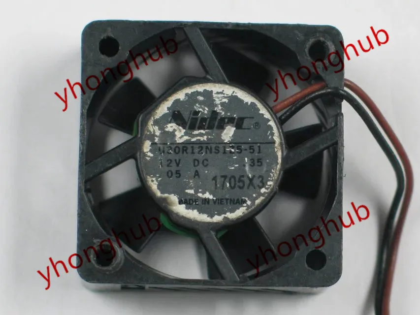 Вентилятор охлаждения сервера Nidec U30R12NS1Z5 51 J53 DC 12V 0.05A 30x30x15 мм|square fan|server fandc fan 12v |