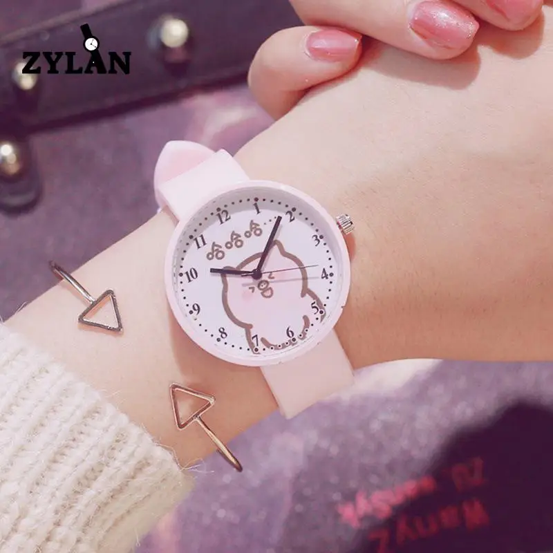 ZYLAN прекрасный мультфильм свинья узор Дизайн Для женщин Повседневное часы