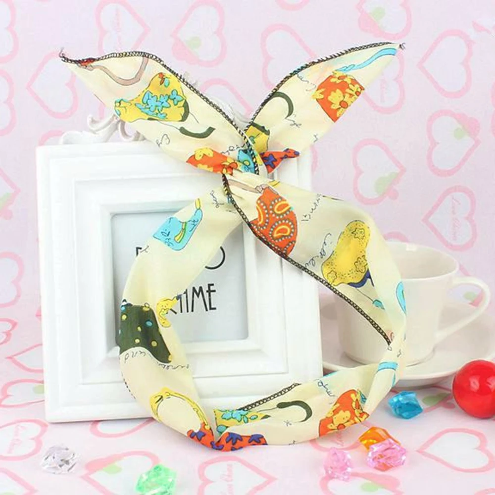 Аксессуары для волос с цветочным принтом в горошек 10 шт. корейский головной убор