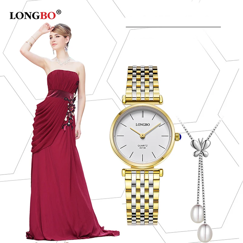 Longbo Luxuary любителей смотреть классический деловой Стиль Водонепроницаемый