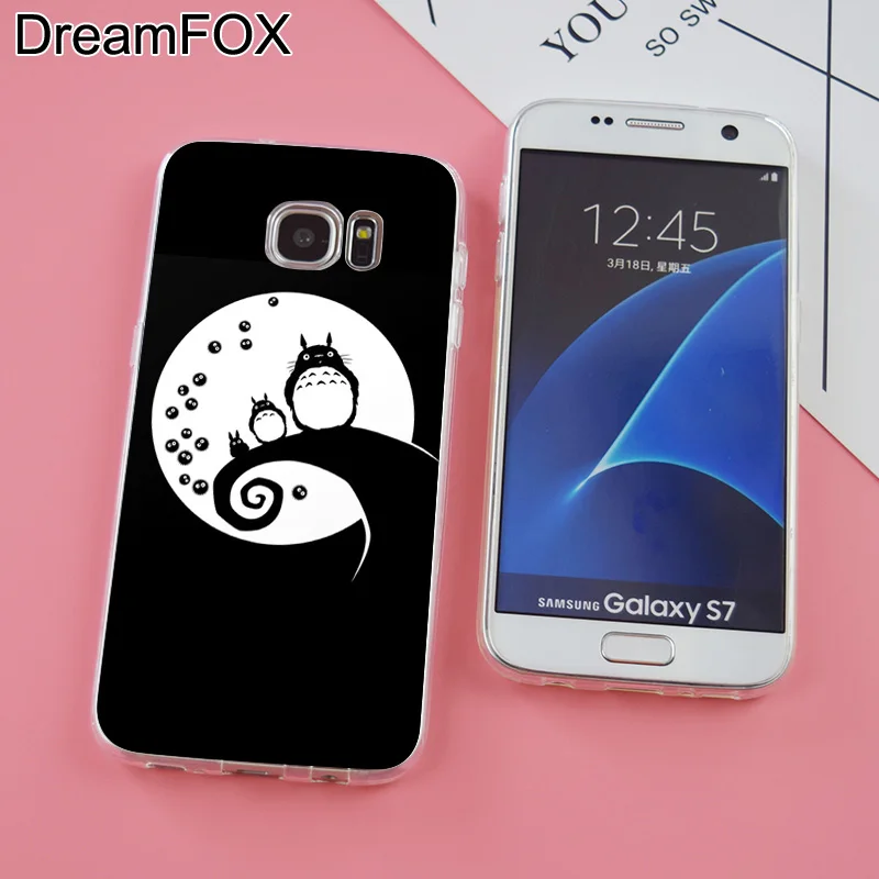 DREAMFOX K186 распродажа Тоторо Аниме Мягкий ТПУ силиконовый чехол для samsung Galaxy Note S 6 7 8 9