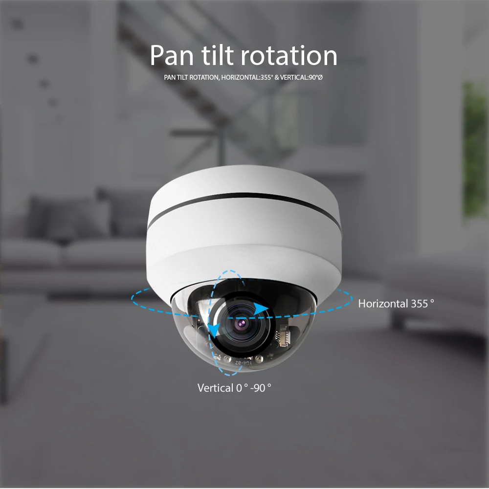 2 5 дюймов HD 1080P Беспроводной Wi Fi PTZ купольная IP камера наружного наблюдения