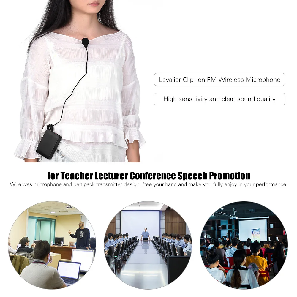 Беспроводной мини-трансмиттер с зажимом для микрофона выходом 6 5 мм | Электроника