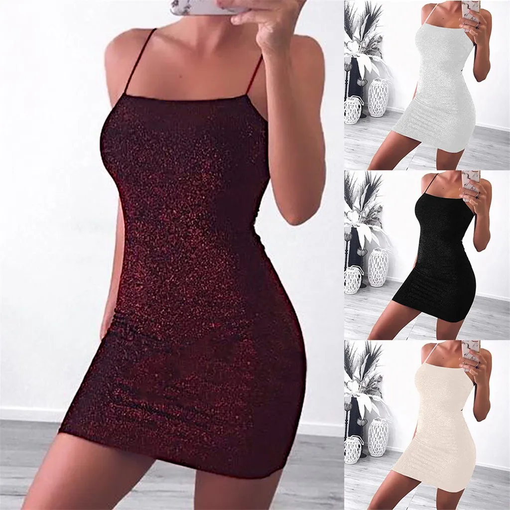 Женское мини платье на бретельках с открытой спиной и открытыми плечами лето