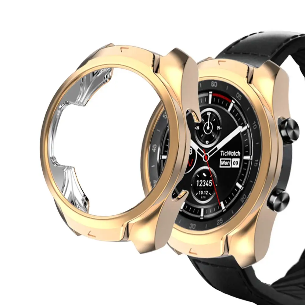 Устойчивый к царапинам мягкий, из ТПУ, защитный чехол для часов TicWatch Pro Чехол высокопрочный защитный бампер оболочка Smartwatch аксессуары