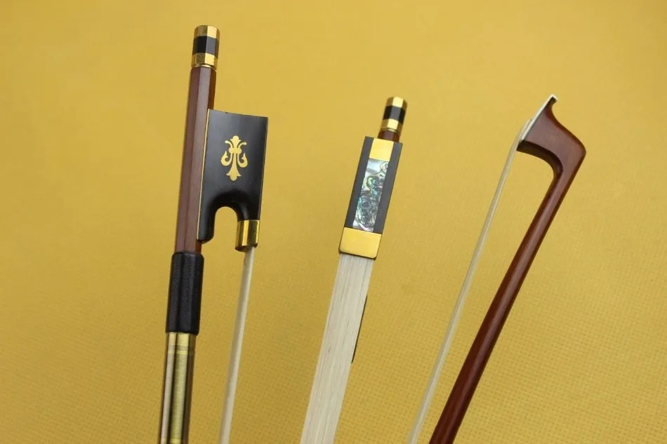 Новый 4/4 скрипки Лук превосходный из пазового дерева эбеновая лягушка очень