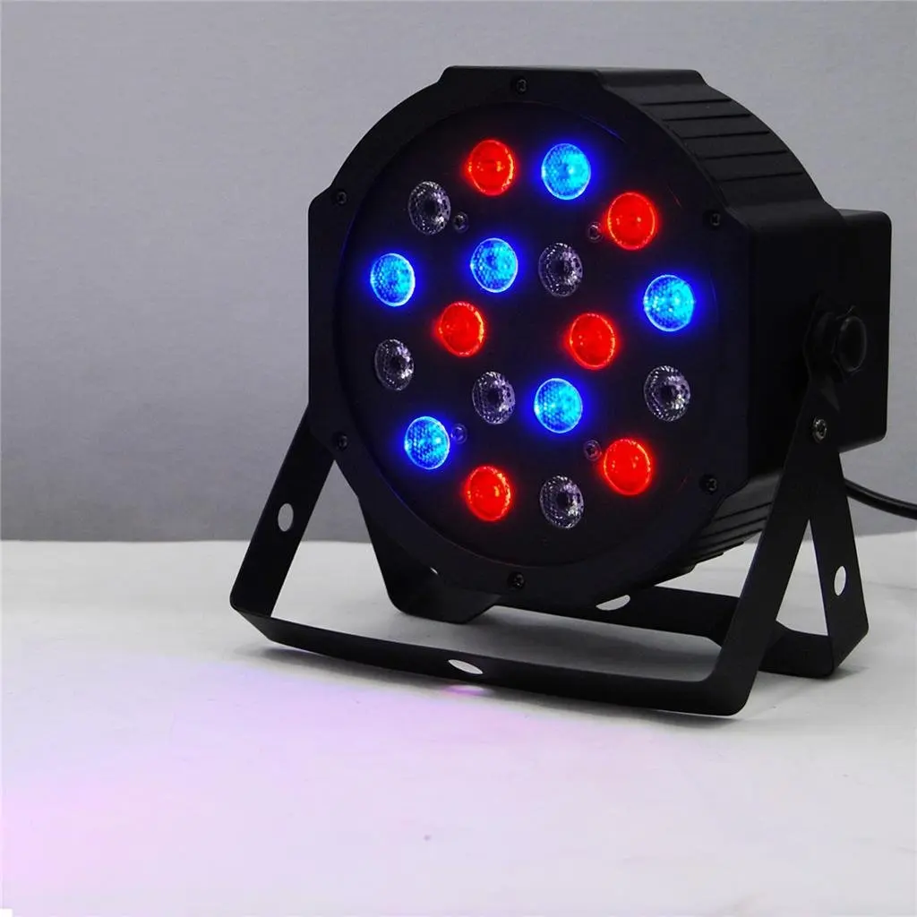 8 шт. 18X3 Вт Светодиодный светильник 54 RGB PAR64 DMX Par сценический ing портативный