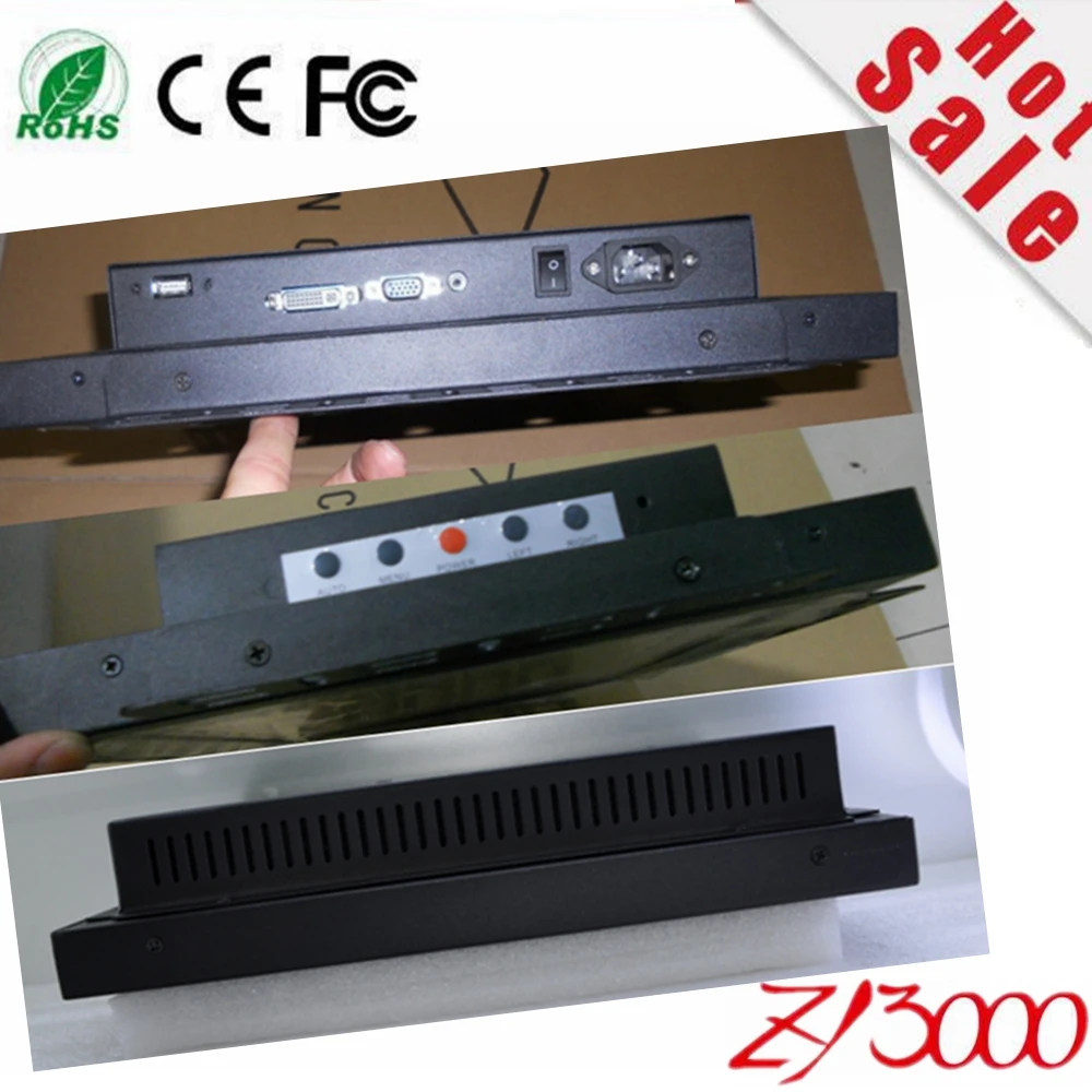 большой цене 15-дюймовый сенсорный экран монитора для машины открытой рамки