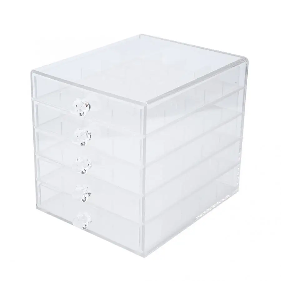 Пятислойный акриловый Съемный контейнер для хранения прозрачный практичный