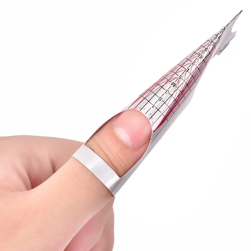 100 шт./лот форма для ногтей акриловых УФ гелевых наконечников руководство