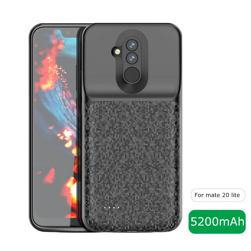 Mate 20 Lite 5200 мАч зарядное устройство чехол силиконовый ударопрочный для зарядки