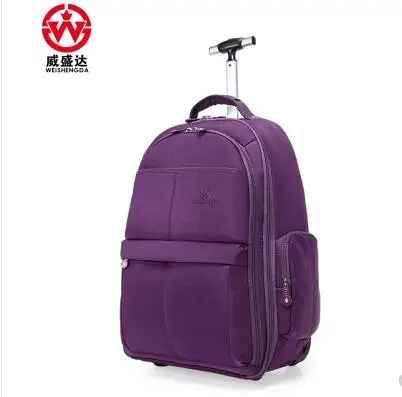 Men trolley Backpacks Oxford Travel Luggage Backpack wheels wheeled Rolling Bag Baggage women Travel trolley luggage suitcase