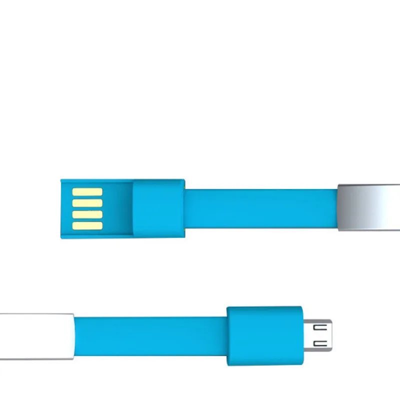 100 шт./лот мобильный телефон с браслетом кабель Micro USB для передачи данных зарядный