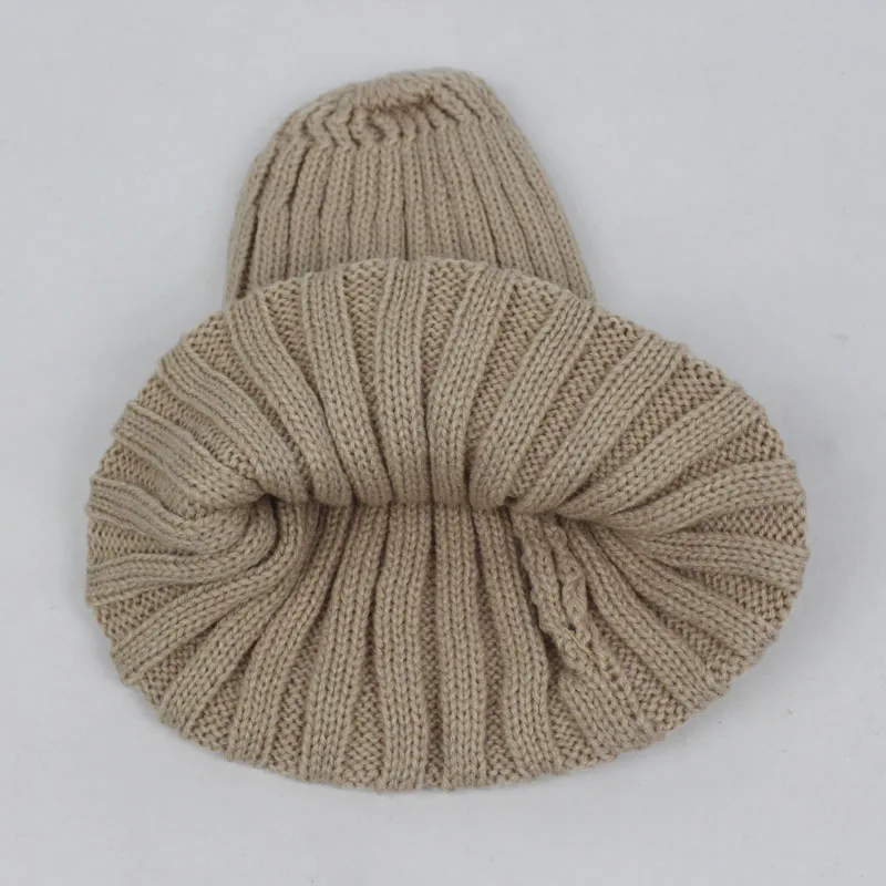 Зимние шапки для мужчин и женщин вязаные в полоску одноцветные девочек брендовая