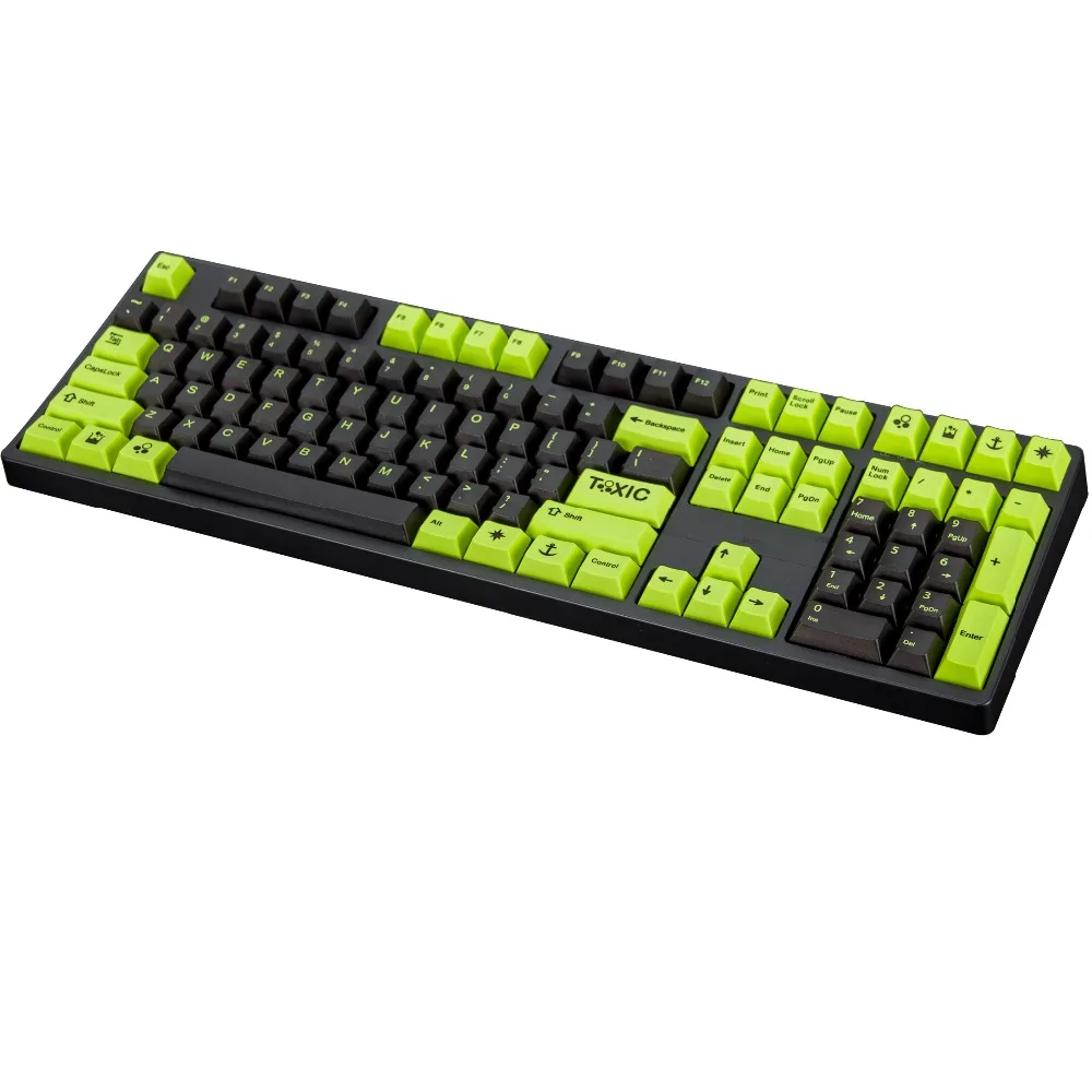 Toxic keycap 108/140 клавиш PBT Вишневый профиль краситель-сублимированный MX Переключатель для механической клавиатуры keycap только keycap