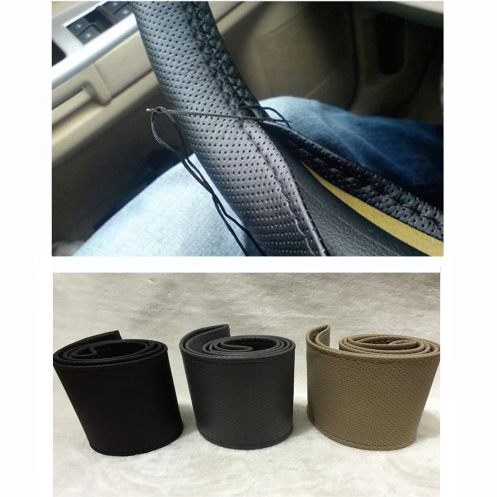 Оплетка на руль автомобиля универсальная оплетка для Renault Megane 2 3 Mazda 6 диаметр 38