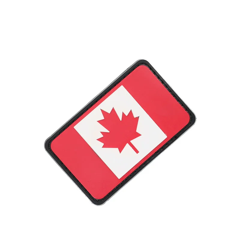 ПВХ канадского флага патч паста Водонепроницаемый тактический Открытый Плеча