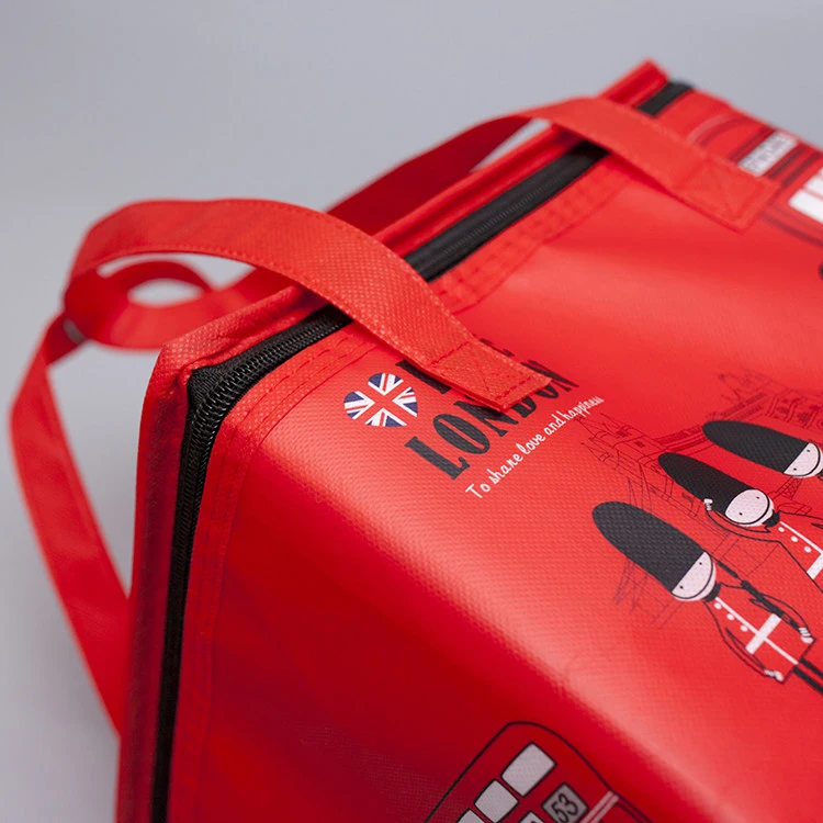 Многоразовые non сплетенный мешок кулер торт пиццы тепловой свежий теплая сумка