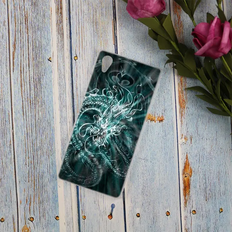 Прозрачный чехол с китайским драконом для Sony Xperia Z3 Z5 Premium M4 Aqua M5 X XA XA1 C4 C5 E4 E5 XZ XZ2