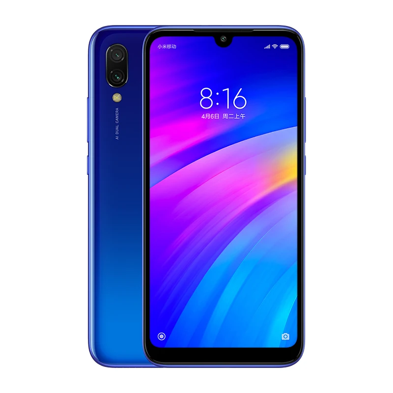 В наличии глобальная версия Xiaomi Redmi 7 Мобильный телефон 6 26 дюймов 3 ГБ + 64 Гб Snapdragon