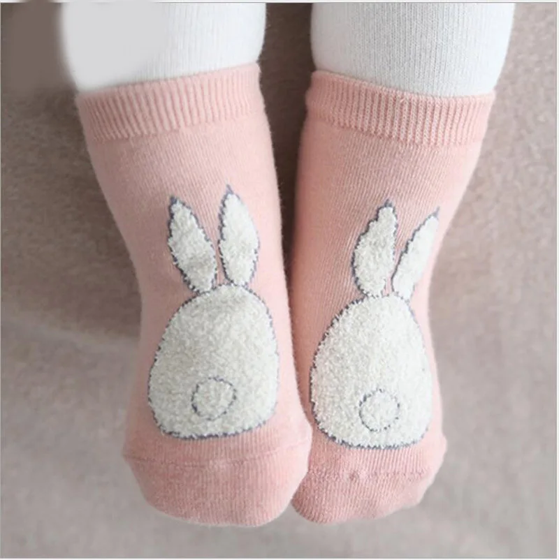 0-4t Boy/girls Sport Socks Cotton Kids Socks warm bunny design ankle socks Children's funny Socks