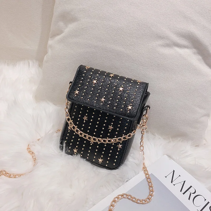 Брендовые сумки на плечо с цепочкой 2019 Мини-сумки через из искусственной кожи