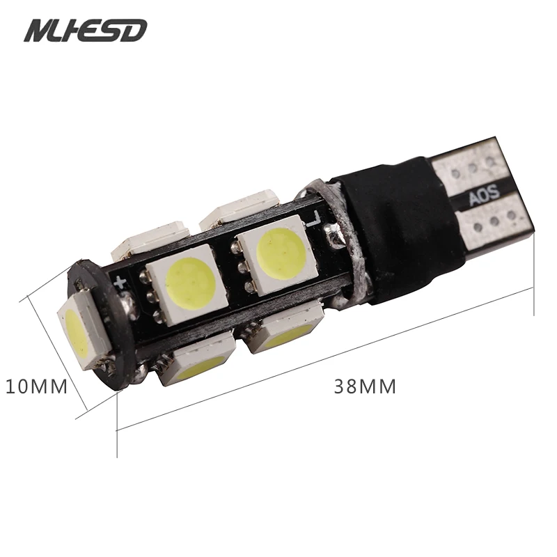 50 шт./лот 194 168 w5w вспышка T10 5050 9 SMD Led ampoule 12 V Авто Indicateur Lumieres Erreur Бесплатная