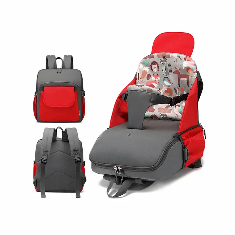 구매 2 In 1 휴대용 접이식 아기 식사 의자 좌석 및 엄마 가방, 대용량 유아 부스터 테이블