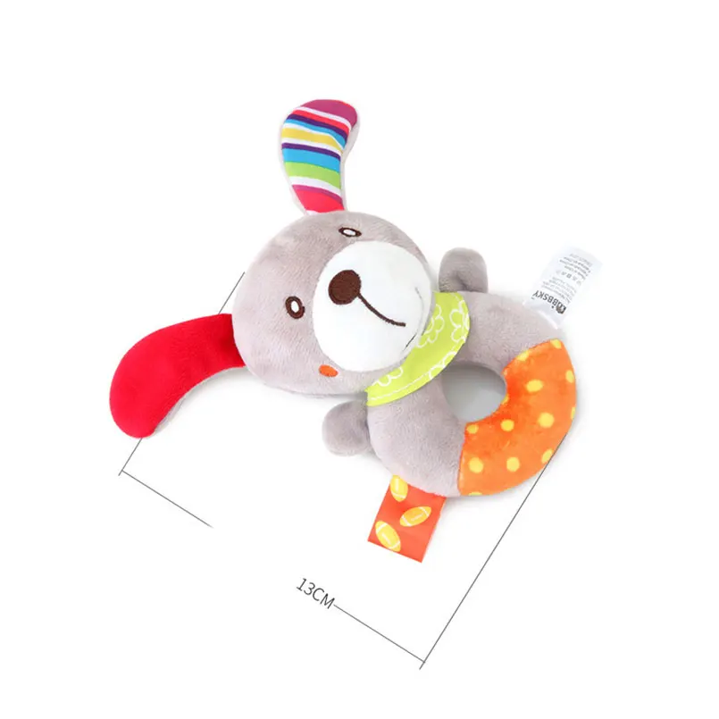 Детская игрушка-погремушка в виде животного 13 см | Игрушки и хобби