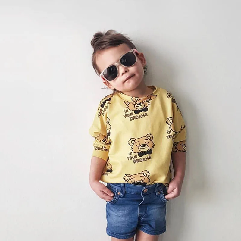 EnkeliBB 2019 AW свитшот и брюки для маленьких мальчиков Детские Топы с длинным рукавом