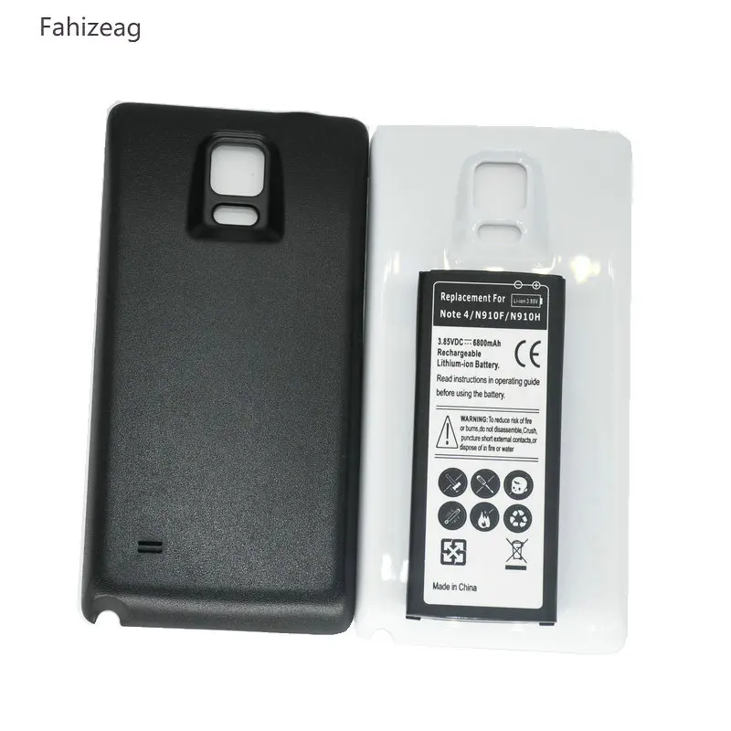 6800 мАч EB-BN910BBE сменный аккумулятор+ двухцветная крышка для samsung Galaxy Note 4 Note4 N910H N910A N910C N910U N910F