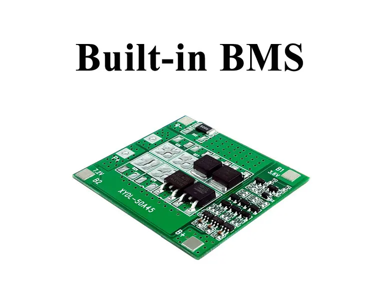 Комплект литий ионных батарей 12 В 50 Ач с BMS для 350 Вт светодиодный