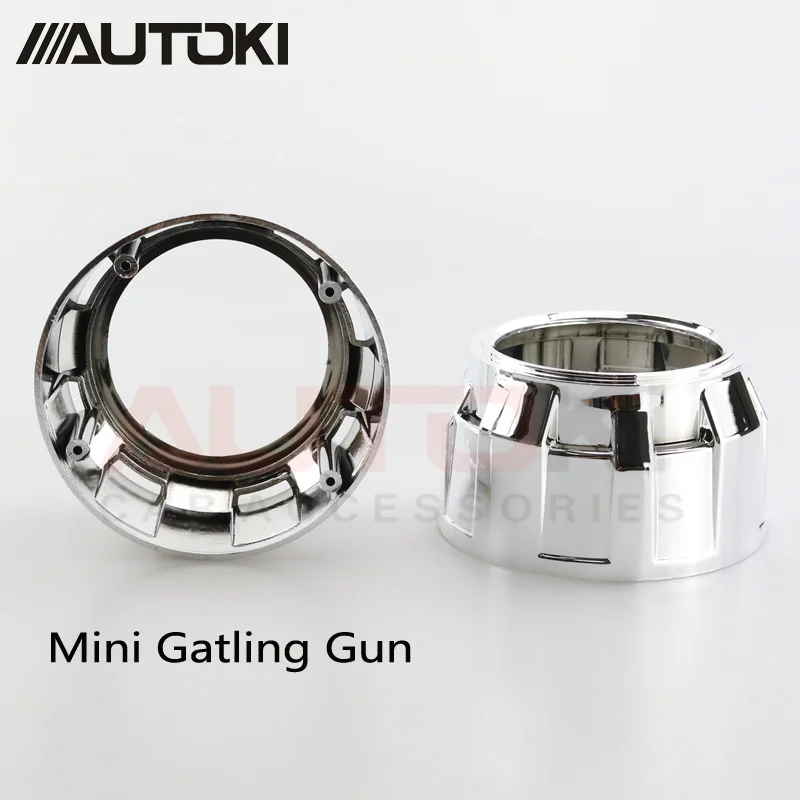 Высокое качество Жаростойкие Серебристые/черные мини Gatling пистолет кожух для 2 5