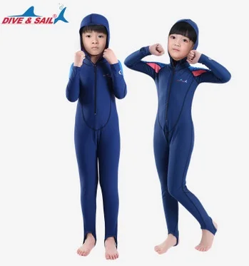 

Kids Long Sleeve Hooded Floral Diving Suit Full Body Swimwear Lycra Surf Wetsuits Children Rashguard Beach Bathing Jelifish Suit