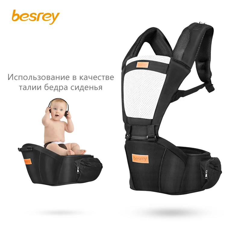 Besrey Регулируемый 0-36 м эргономичный Детский рюкзак для переноски Портативный детский слинг обертывание хлопок младенец новорожденный кенгуру мешок Хипсит