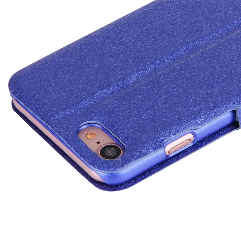 Чехол для IPhone 7 4 &quotдюймов роскошный Шелковый чехол с откидной крышкой из