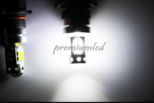IJDM эксклюзивный дизайн ошибок супер яркий белый 10-SMD P13W светодиодный лампы для 2008-2012 Audi A4 Q5 Габаритные огни