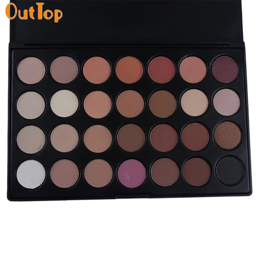 OutTop Beauty Fashion 28 цветов нейтральные теплые тени для век Палитра теней Косметика