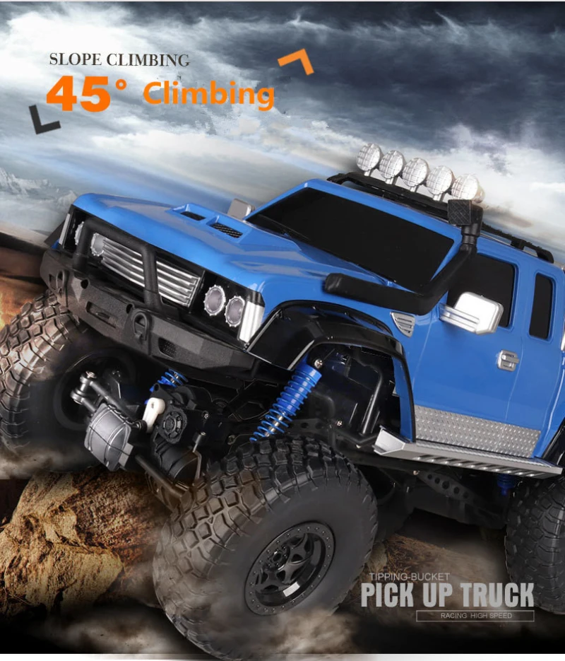 Модель электрического грузовика для пикапа Масштаб 2 4G 1:8 большой 4WD 4 колесный