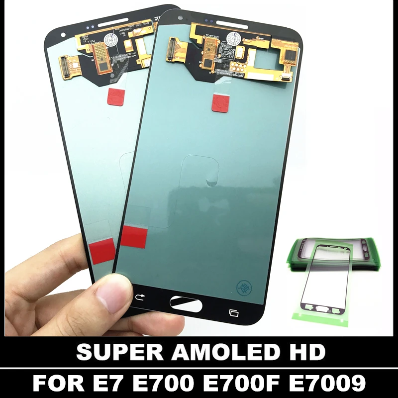Замена сенсорных ЖК дисплеев AMOLED для Samsung Galaxy E7 E700 E700F E7000 E7009 дисплей кодирующий