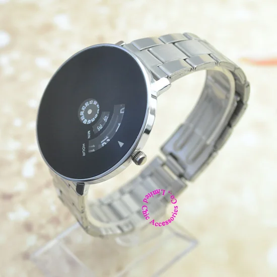 

new fashion paidu good quality men women unisex lady girl funny wheel black white dial Quartz wrist Watch Wristwatch hour