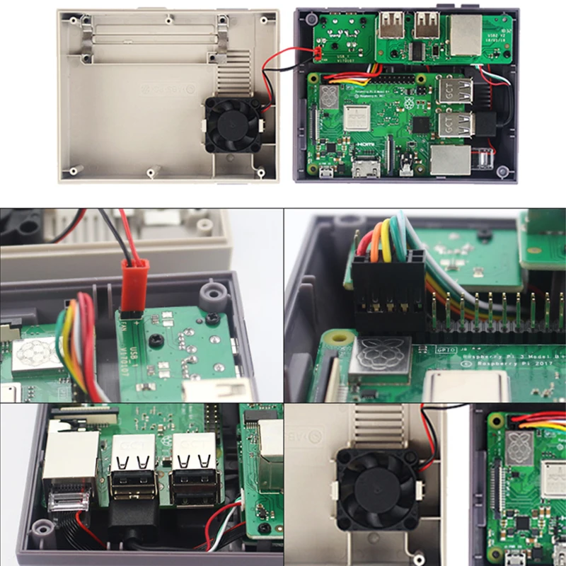 Чехол NESPi Plus Raspberry Pi 3 Классический чехол Retroflag NES Style коробка для Model B 3B