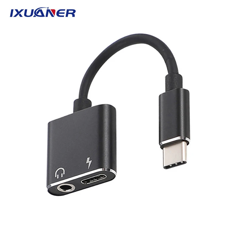 2 в 1 Type C USB до 3 5 мм AUX аудио разъем для наушников адаптера зарядное устройство