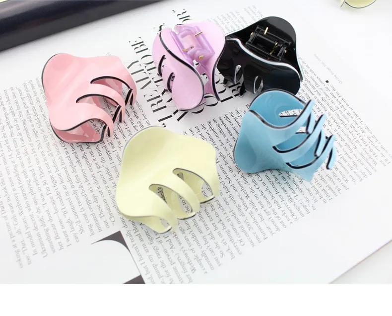 Высокое качество Arcylic карамельный цвет Краб заколка для волос когти детские