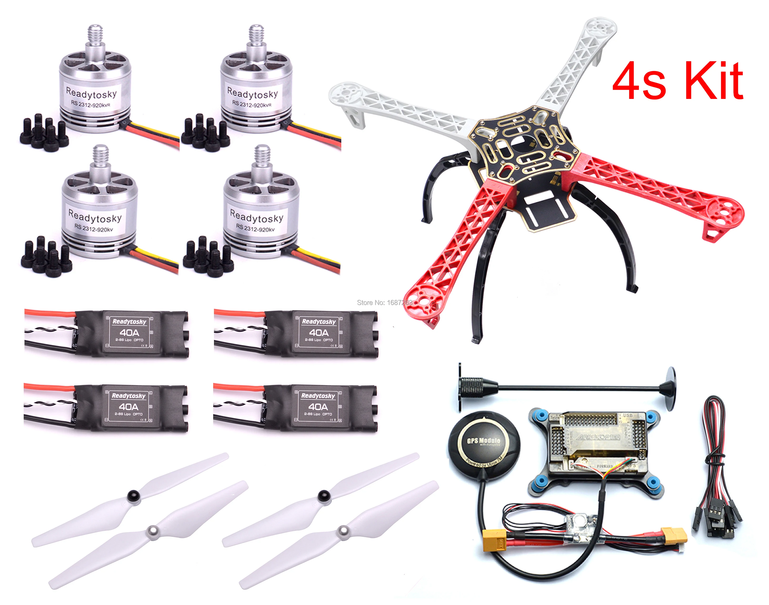 F450 450 мм Рамка комплект w/APM2.8 APM Контроллер полета M8N 8N gps+ 2212 920KV/2312 мотор+ 30A/40A ESC+ 1045/9450 опора