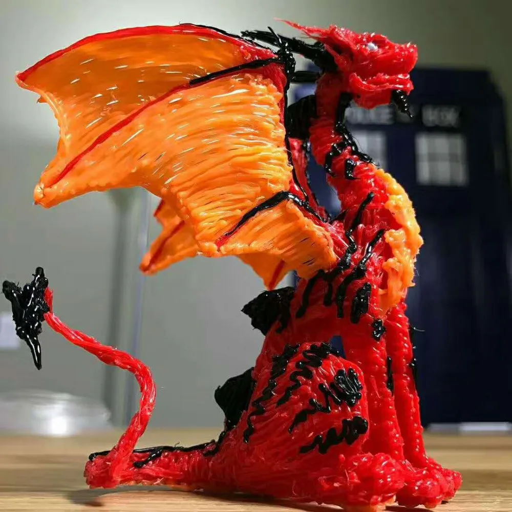 QCREATE 3D печать Ручка ABS PLA двойной режим 3D Ручка ЖК-дисплей температура нагрева и 8 скоростей Регулируемая добавить 100 м PLA нити