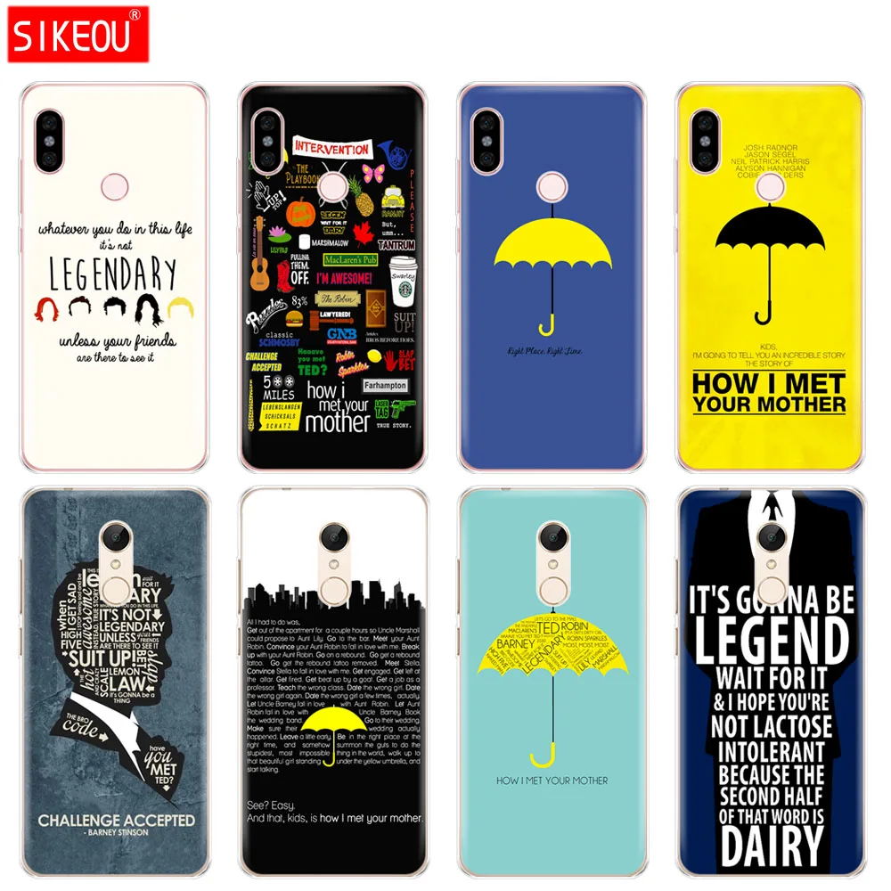Силиконовый чехол для телефона Xiaomi redmi 5 4 1s 2 3 3s pro PLUS note 4X 4A 5A how i meet your mother himym quotes |