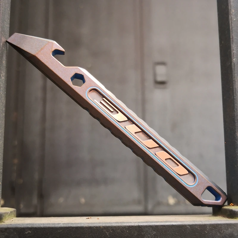 EDC инструменты из титанового сплава лом кулон уличный Паракорд DIY украшения выживания кемпинг снаряжение EDC многофункциональные инструменты