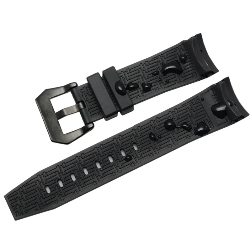 Резиновый ремешок для часов Tissot 1853 T035 T055 ремешок для часов браслеты Бабочка Пряжка Замена 23 мм